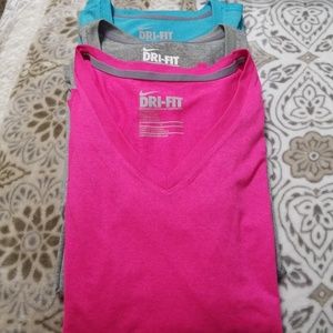 *SOLD*   3 Nike Dri-Fit Long Sleeve Shirts